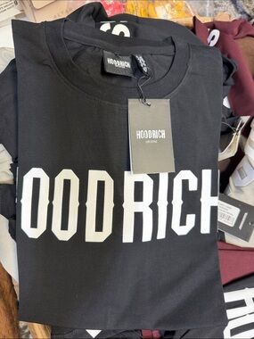 Hoodrich Men's Black/Brown/Grey/Wine Logo Short Sleeve Tee Multiple Sizes